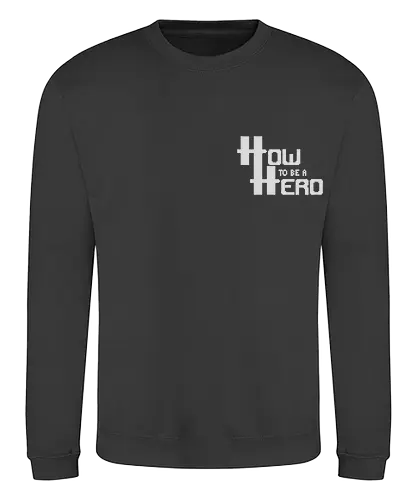 How to be a Hero - Sticklogo - htbah, rpg, rollenspiel, pen and paper, würfel, hauke - Sweatshirt