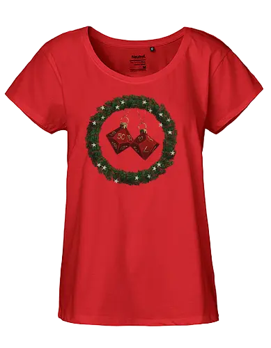 CHRISTMAS DICE - htbah, HOW TO BE A HERO, rpg, pen and paper - Fairtrade Girl Shirt