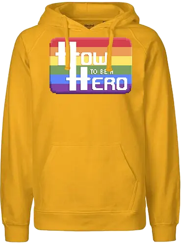 HOW TO BE A HERO - PRIDE 1 2021 - htbah, HOW TO BE A HERO, rpg, pen and paper - Fairtrade Hoodie