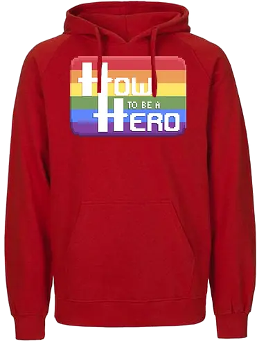HOW TO BE A HERO - PRIDE 1 2021 - htbah, HOW TO BE A HERO, rpg, pen and paper - Fairtrade Hoodie