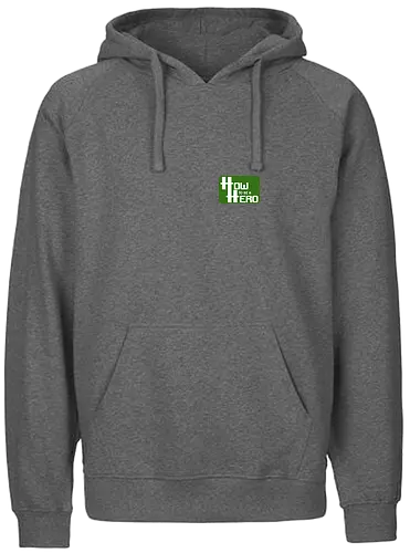 How to be a Hero - Pixellogo (Pocket) - rpg, hauke gerdes, rollenspiel, pen and paper, rocketbns - Fairtrade Hoodie