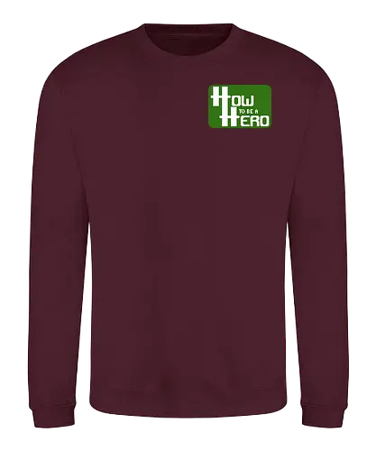 How to be a Hero - Pixellogo (Pocket) - rpg, hauke gerdes, rollenspiel, pen and paper, rocketbns - Sweatshirt