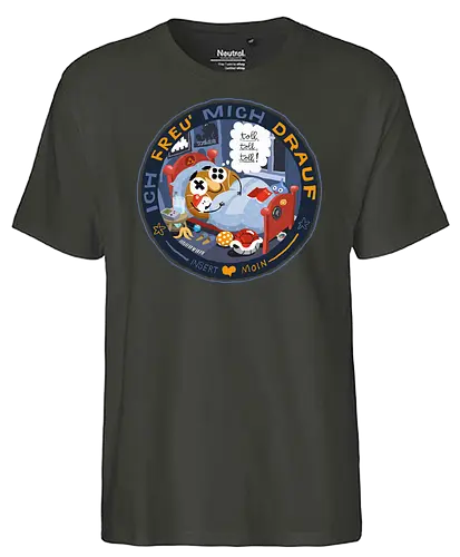 Insert Moin - Ich freu mich drauf - poComicast - Fairtrade T-Shirt