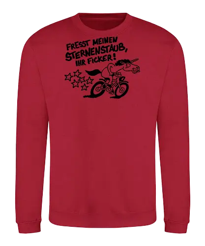 Fresst meinen Sternenstaub... - rastafisch, comic, webcomic, ficker, einhorn - Sweatshirt