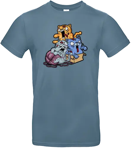 Zombiekatzen - cat, katze, zombie, creepy, cute - Standard T-Shirt
