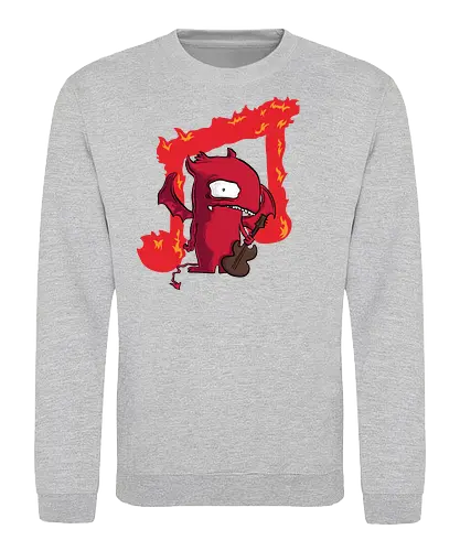 Musikteufel - musik, satan, teufelsmusik - Sweatshirt