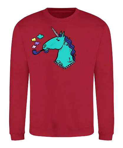 Hipster Einhorn - einhorn, unicorn, hipster - Sweatshirt