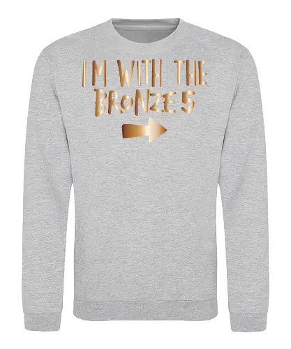 I'm with the bronze - lol, moba, game, merchandise, Gaming - Sweatshirt