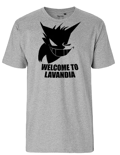 Welcome to Lavandia - dark side, lavandia, anime, manga, gaming, pocket, monster, retro, classic, ghost, geist, tower - Fairtrade T-Shirt