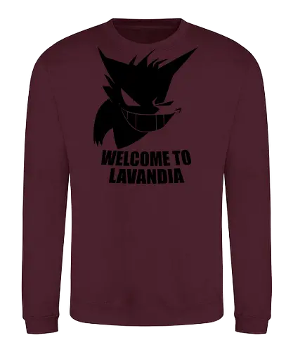 Welcome to Lavandia - dark side, lavandia, anime, manga, gaming, pocket, monster, retro, classic, ghost, geist, tower - Sweatshirt