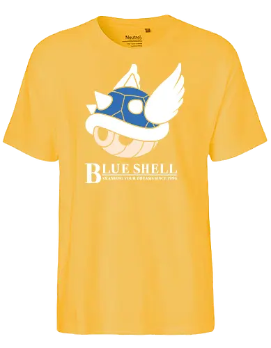 Smashing Your Dreams - mario, blue shell, kart, game, boy, color, classic, gaming, handheld, console, retro - Fairtrade T-Shirt