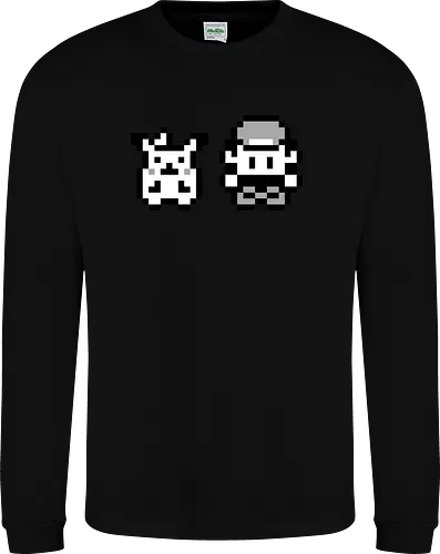 8Bit Poke - gaming, gelb, classic, retro, monster, pocket, manga, anime, ash, yellow - Sweatshirt
