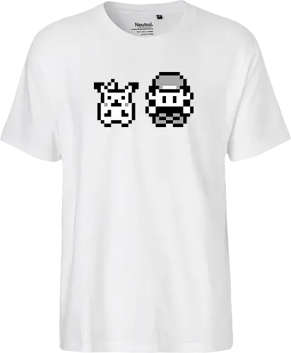 8Bit Poke - gaming, gelb, classic, retro, monster, pocket, manga, anime, ash, yellow - Fairtrade T-Shirt