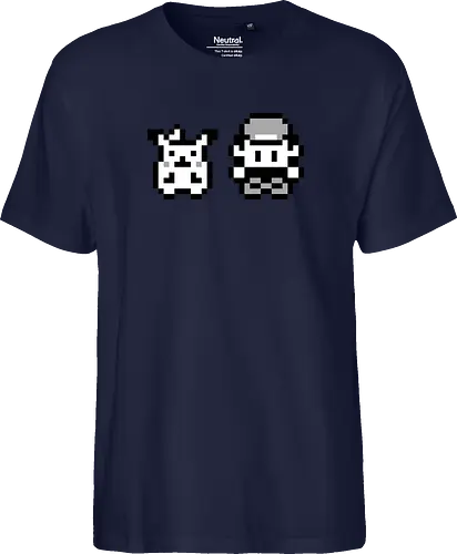 8Bit Poke - gaming, gelb, classic, retro, monster, pocket, manga, anime, ash, yellow - Fairtrade T-Shirt
