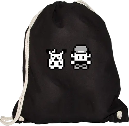8Bit Poke - gaming, gelb, classic, retro, monster, pocket, manga, anime, ash, yellow - Gymsack