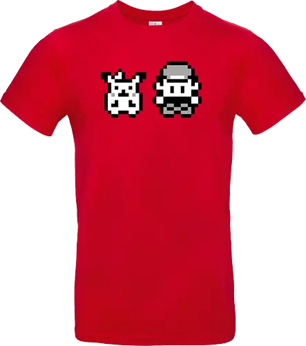 8Bit Poke - gaming, gelb, classic, retro, monster, pocket, manga, anime, ash, yellow - Standard T-Shirt