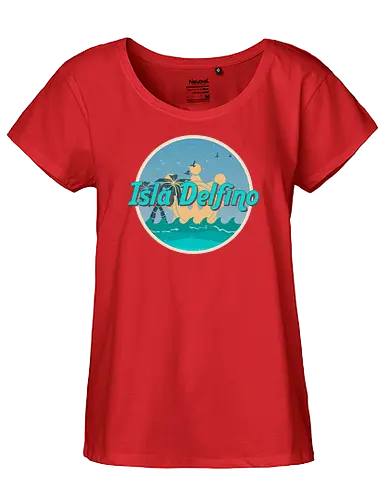 Isla Delfino - mario, sunshine, sonne, insel, delfino, gaming, retro, games, classic - Fairtrade Girl Shirt