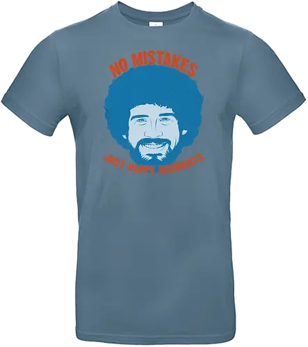 No Mistakes - bob ross, painting, happy little accident, joy of painting - Standard T-Shirt