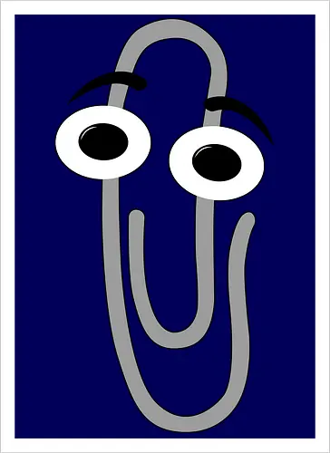 RIP Clippy - office, 3.1, window, helper, assistant, it, pc, computer - Artprint