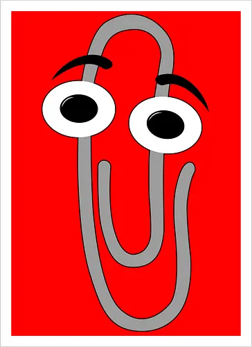 RIP Clippy - office, 3.1, window, helper, assistant, it, pc, computer - Artprint