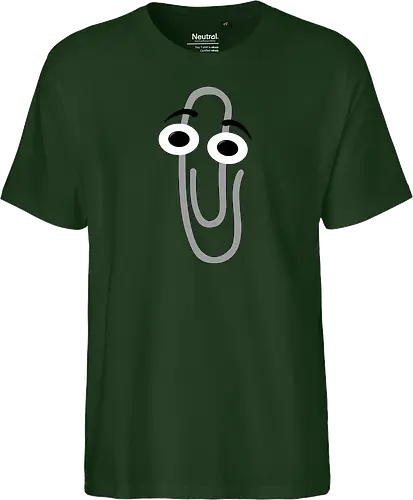 RIP Clippy - office, 3.1, window, helper, assistant, it, pc, computer - Fairtrade T-Shirt