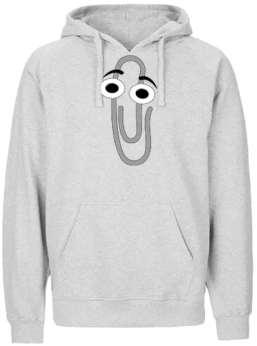 RIP Clippy - office, 3.1, window, helper, assistant, it, pc, computer - Fairtrade Hoodie