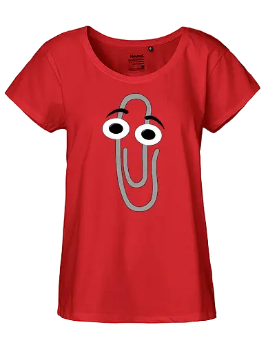 RIP Clippy - office, 3.1, window, helper, assistant, it, pc, computer - Fairtrade Girl Shirt