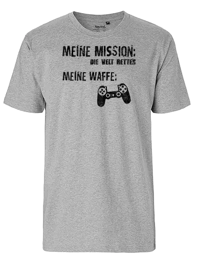 Meine Mission v1 - gaming - Fairtrade T-Shirt