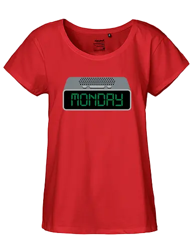 Monday Alarm - wecker, montag, morgen, schlafen, wochenende, arbeit, kater, lazy - Fairtrade Girl Shirt
