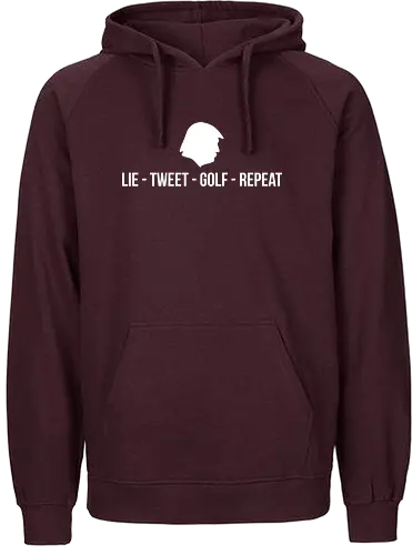 Lie Tweet Golf Rept - dynamitfrosch, trump, president, politik - Fairtrade Hoodie