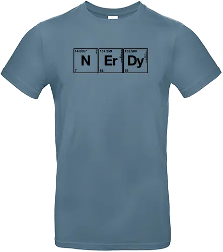 N Er Dy - chemie, chemistry, nerd, nerdy, table of elements, element, nitrogen, erbium, dysprosium - Standard T-Shirt