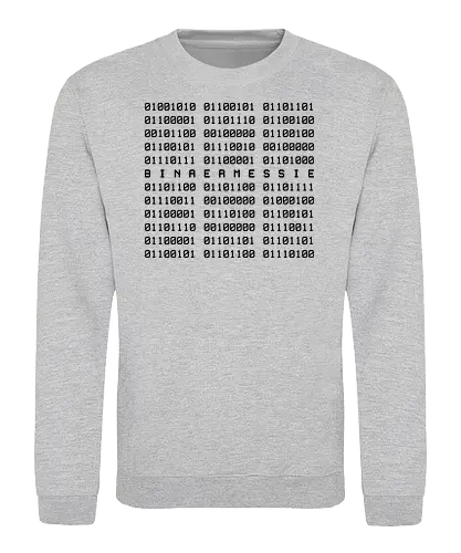 Binärmessie - it, programmer, programmierer, binary, binär, code, kodieren, geek - Sweatshirt