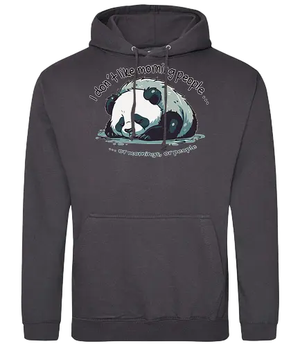 Morning Panda - mornings, panda, cute, eule, lerche - Standard Hoodie
