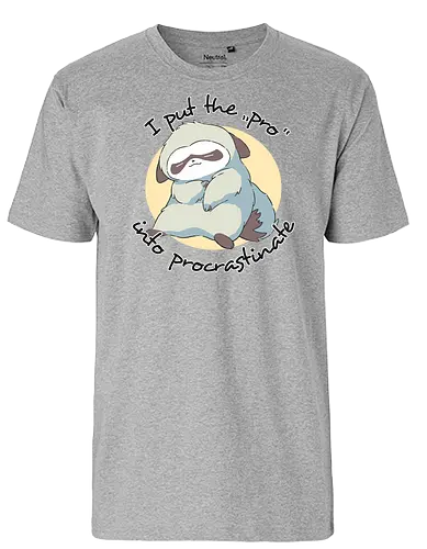 Procrastinate Sloth - faultier, sloth, procrastinate - Fairtrade T-Shirt