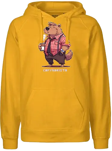 Capybarista - Capybara, barista, coffee, kaffee - Fairtrade Hoodie