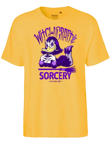 Witchcraft and Sorcery - hexe, wicca, zauberei, ente - Fairtrade T-Shirt