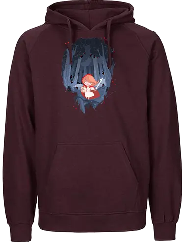 Little red fighting Hood - rotkäppchen, märchen, girlpower - Fairtrade Hoodie