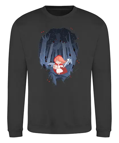 Little red fighting Hood - rotkäppchen, märchen, girlpower - Sweatshirt