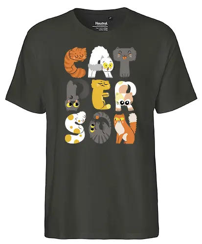 Catperson - katze, cat, animal, tier, katzenmensch - Fairtrade T-Shirt