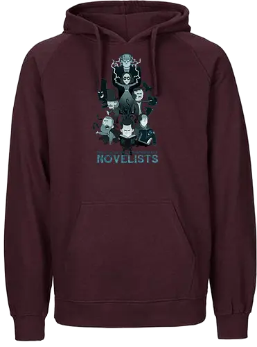 League of Extraordinary Novelists - literatur, the raven, frankenstein, dracula, oscar wilde, robert louis stevenson, bram stoker, hp lovecraft, edgar allen poe, mary shelley, books, bücher, dr. jekyll and mr. hyde - Fairtrade Hoodie