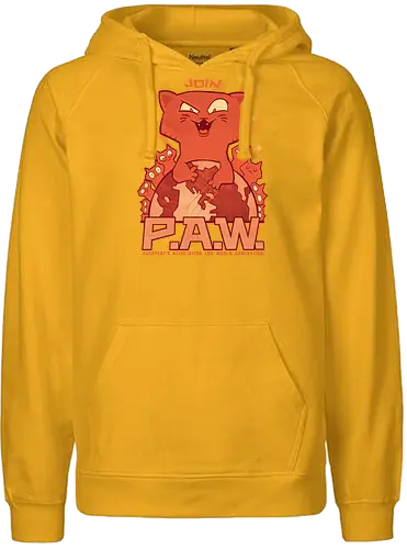 P.A.W. - cat, katze, evil cat, world domination, cat minions - Fairtrade Hoodie