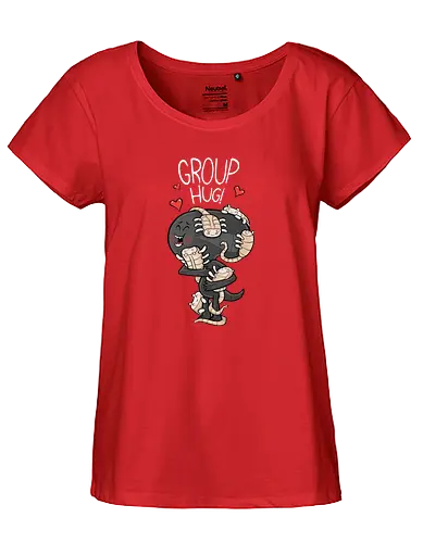 Alien Group Hug - alien, aliens, movie, horror, sci-fi, science fiction - Fairtrade Girl Shirt