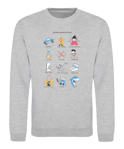 Future Expectations - 80s, doc brown, marty, Future, delorn - Sweatshirt