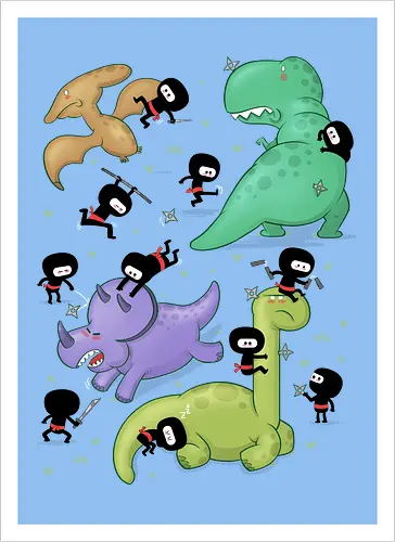 Ninjas vs. Dinosaurs