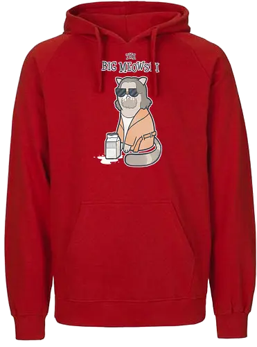 The Big Meowski - the big lebowski, cat, katze, meow, miau, movie, film, classic, mashup - Fairtrade Hoodie