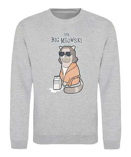 The Big Meowski - the big lebowski, cat, katze, meow, miau, movie, film, classic, mashup - Sweatshirt
