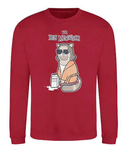 The Big Meowski - the big lebowski, cat, katze, meow, miau, movie, film, classic, mashup - Sweatshirt