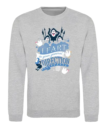 French Taunting - fart, joke franzose, french, monty python, ritter der kokosnuss, holy grail, king arthur, fun, film, movie - Sweatshirt