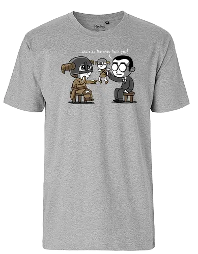 Knee Trouble - rpg, gaming, knee, fun, psychologe, arrow to the knee, meme, arrow, RPG - Fairtrade T-Shirt