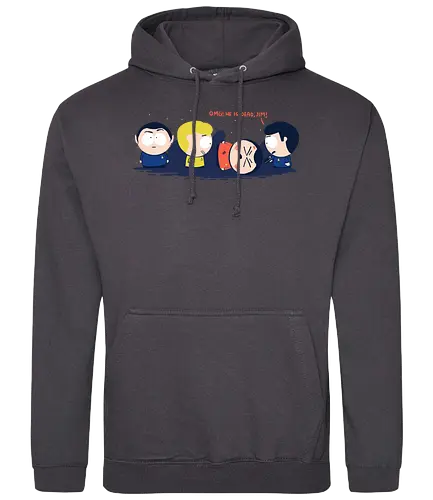 OMG he is dead jim - trek, mccoy, southpark, kenny - Standard Hoodie